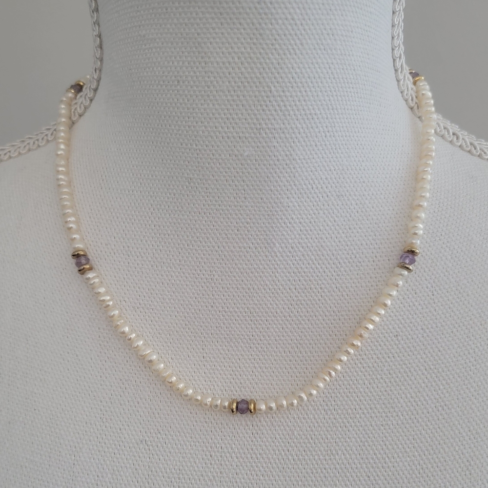 Pearl and Amethyst Necklace